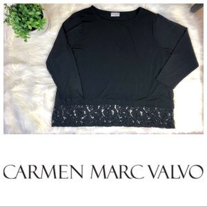 Carmen by Marc Valvro | Long Lace Stretch Blouse